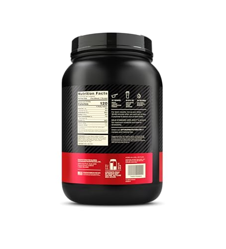 Optimum Nutrition Gold Standard 100% Whey Protein Powder, Chocolate Peanut Butter, 2 Pound (Packaging May Vary)