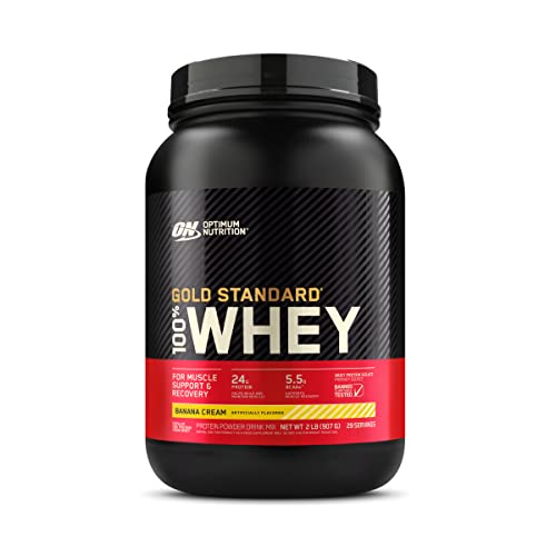 Optimum Nutrition Gold Standard 100% Whey Protein Powder, Chocolate Peanut Butter, 2 Pound (Packaging May Vary)