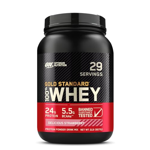 Optimum Nutrition Gold Standard 100% Whey Protein Powder, Chocolate Peanut Butter, 2 Pound (Packaging May Vary)