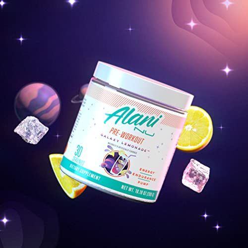 Alani Nu Pre Workout Powder | Amino Energy Boost | Endurance Supplement | Sugar Free | 200mg Caffeine | L-Theanine, Beta-Alanine, Citrulline | 30 Servings (Breezeberry)