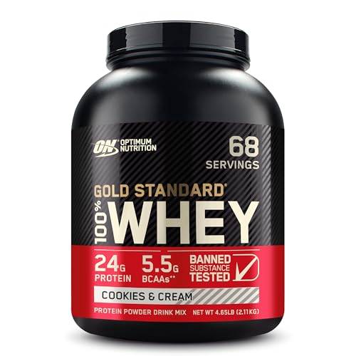 Optimum Nutrition Gold Standard 100% Whey Protein Powder, Chocolate Peanut Butter, 2 Pound (Packaging May Vary)