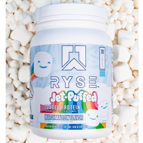 Ryse Loaded Protein Powder | 25g Whey Protein Isolate & Concentrate | with Prebiotic Fiber & MCTs | Low Carbs & Low Sugar | 27 Servings (Peanut Butter Cup)