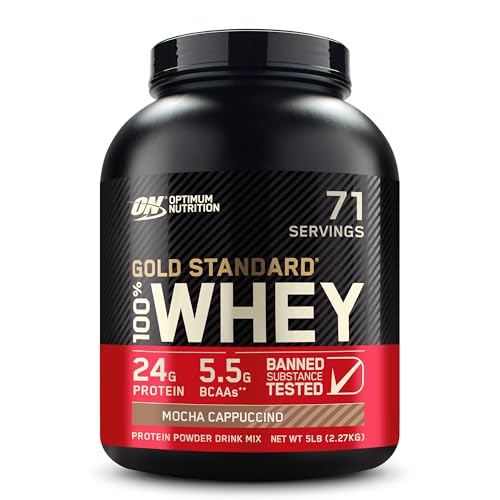 Optimum Nutrition Gold Standard 100% Whey Protein Powder, Chocolate Peanut Butter, 2 Pound (Packaging May Vary)