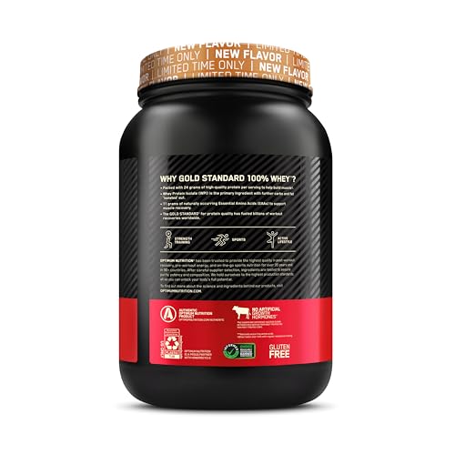 Optimum Nutrition Gold Standard 100% Whey Protein Powder, Chocolate Peanut Butter, 2 Pound (Packaging May Vary)