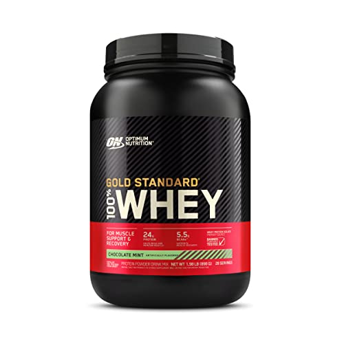 Optimum Nutrition Gold Standard 100% Whey Protein Powder, Chocolate Peanut Butter, 2 Pound (Packaging May Vary)