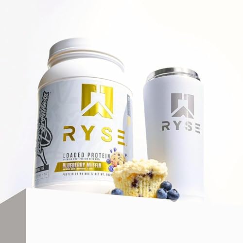 Ryse Loaded Protein Powder | 25g Whey Protein Isolate & Concentrate | with Prebiotic Fiber & MCTs | Low Carbs & Low Sugar | 27 Servings (Peanut Butter Cup)