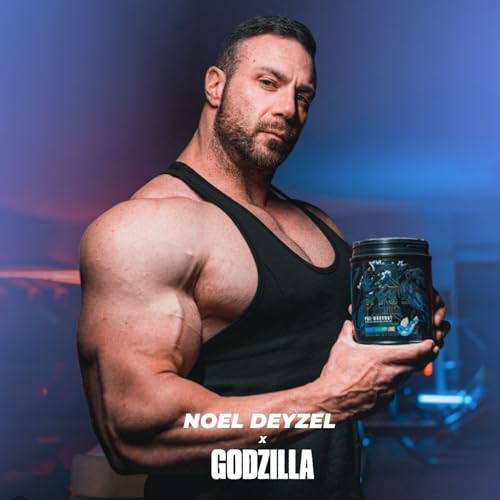 RYSE Up Supplements Noel Deyzel Pre Workout | Intense Pumps, Energy, & Focus | Citrulline & Beta Alanine | 400mg Total Caffeine | 40 Servings (Monsterberry Lime)