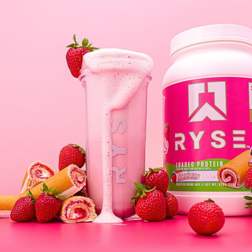 Ryse Loaded Protein Powder | 25g Whey Protein Isolate & Concentrate | with Prebiotic Fiber & MCTs | Low Carbs & Low Sugar | 27 Servings (Peanut Butter Cup)