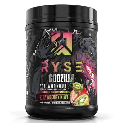 RYSE Up Supplements Noel Deyzel Pre Workout | Intense Pumps, Energy, & Focus | Citrulline & Beta Alanine | 400mg Total Caffeine | 40 Servings (Monsterberry Lime)