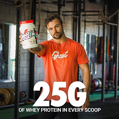 GHOST Whey Protein Powder, Oreo - 2LB Tub, 25G of Protein - Cookies & Cream Flavored Isolate, Concentrate & Hydrolyzed Whey Protein Blend - Post Workout Shakes