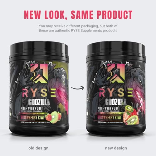 RYSE Up Supplements Noel Deyzel Pre Workout | Intense Pumps, Energy, & Focus | Citrulline & Beta Alanine | 400mg Total Caffeine | 40 Servings (Monsterberry Lime)