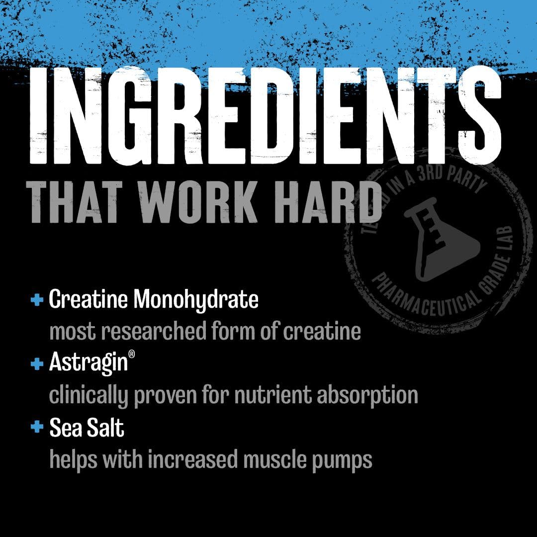 Animal Creatine Chews Tablets - Enhanced Creatine Monohydrate with AstraGin to Improve Absorption, Sea Salt for Added Pumps, Delicious and Convenient Chewable Tablets - Lemon Ice