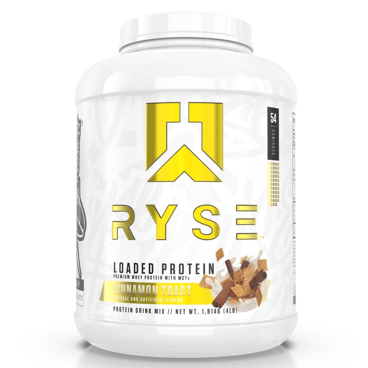 Ryse Loaded Protein Powder | 25g Whey Protein Isolate & Concentrate | with Prebiotic Fiber & MCTs | Low Carbs & Low Sugar | 27 Servings (Peanut Butter Cup)