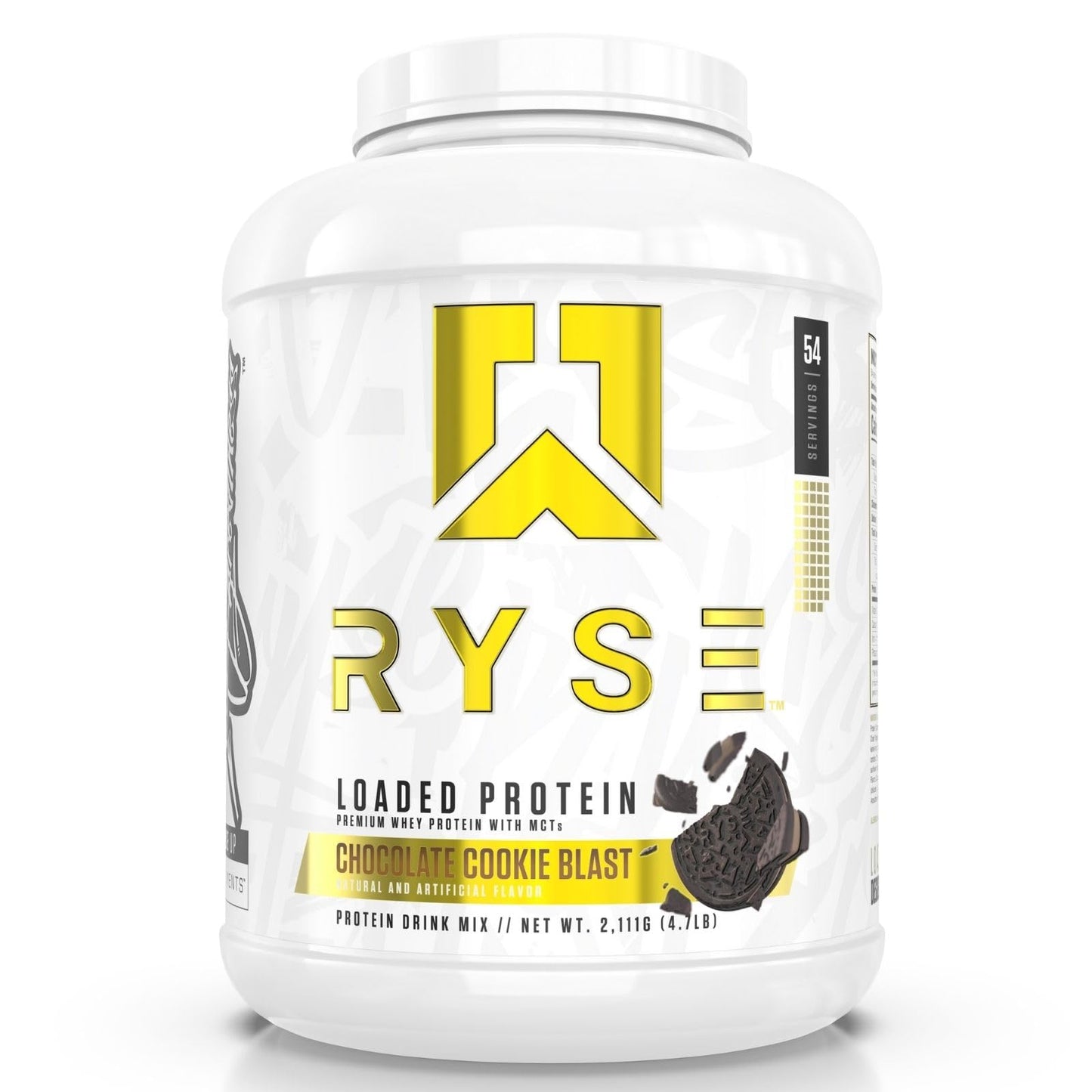 Ryse Loaded Protein Powder | 25g Whey Protein Isolate & Concentrate | with Prebiotic Fiber & MCTs | Low Carbs & Low Sugar | 27 Servings (Peanut Butter Cup)