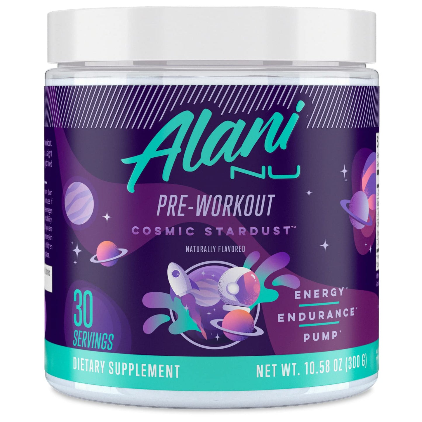 Alani Nu Pre Workout Powder | Amino Energy Boost | Endurance Supplement | Sugar Free | 200mg Caffeine | L-Theanine, Beta-Alanine, Citrulline | 30 Servings (Breezeberry)