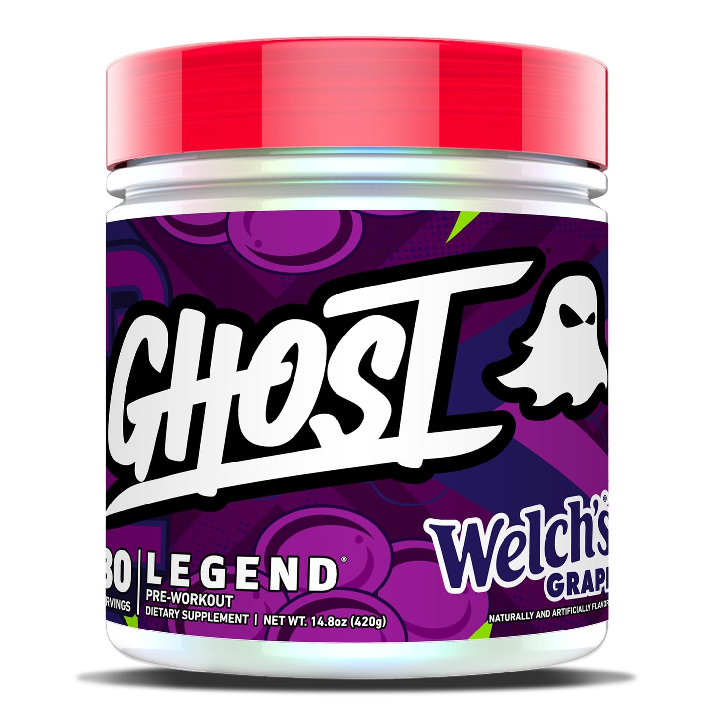 GHOST Legend V3 Pre-Workout Powder, Lemon Crush - 30 Servings – Pre-Workout for Men & Women with Caffeine, L-Citrulline, & Beta Alanine for Energy & Focus - Free of Soy, Sugar & Gluten, Vegan