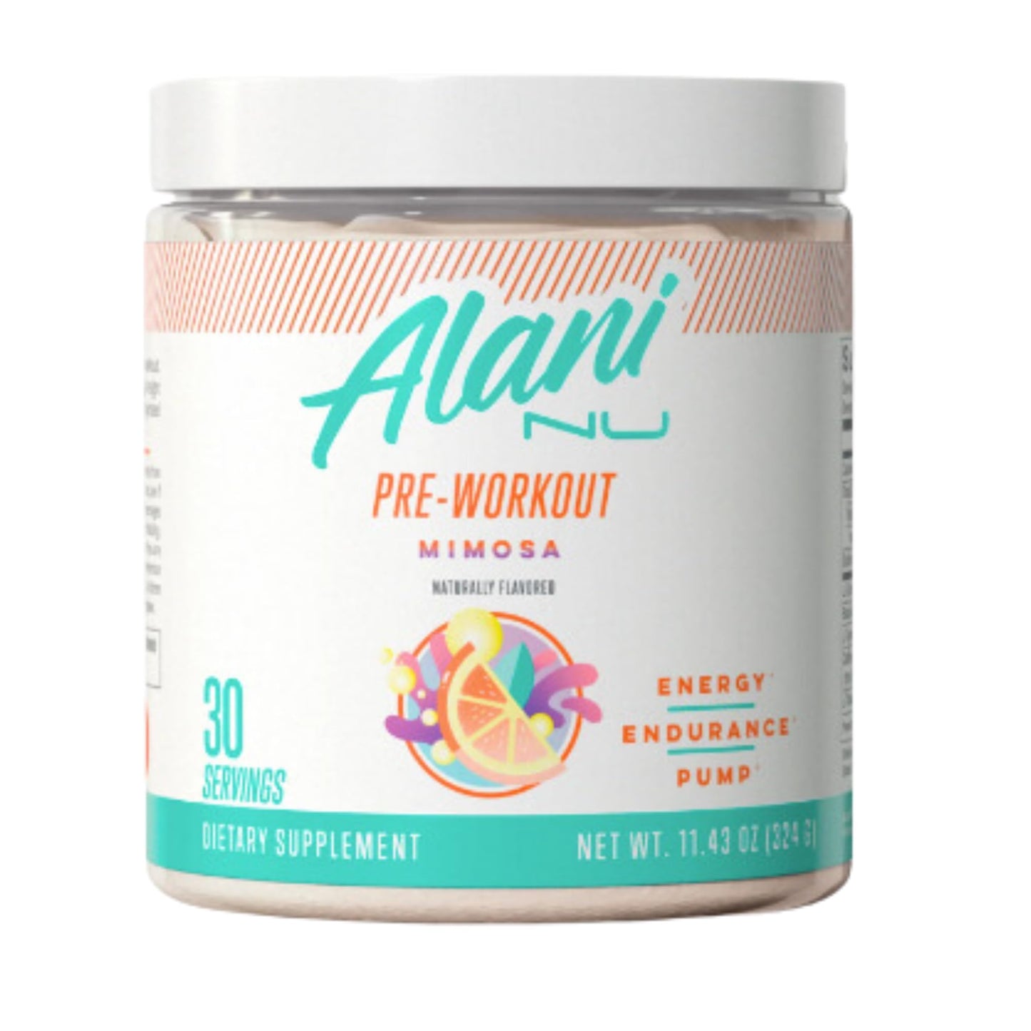 Alani Nu Pre Workout Powder | Amino Energy Boost | Endurance Supplement | Sugar Free | 200mg Caffeine | L-Theanine, Beta-Alanine, Citrulline | 30 Servings (Breezeberry)