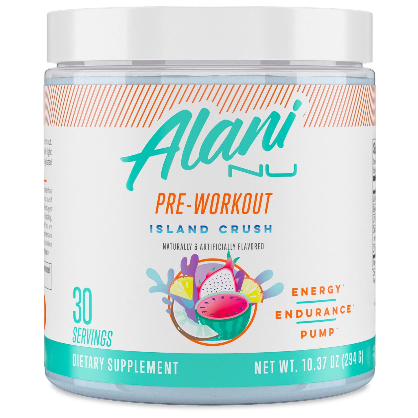 Alani Nu Pre Workout Powder | Amino Energy Boost | Endurance Supplement | Sugar Free | 200mg Caffeine | L-Theanine, Beta-Alanine, Citrulline | 30 Servings (Breezeberry)