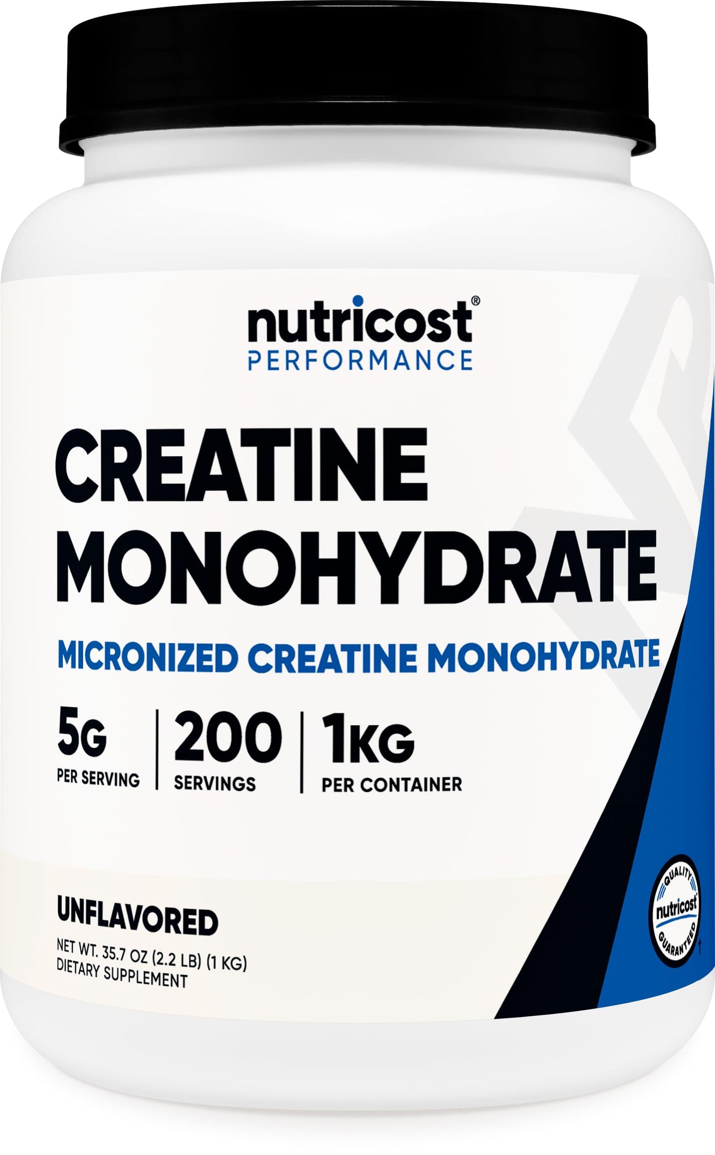 Nutricost Creatine Monohydrate Micronized Powder 500G, 5000mg Per Serv (5g) - Micronized Creatine Monohydrate, 100 Servings, 17.9 Oz