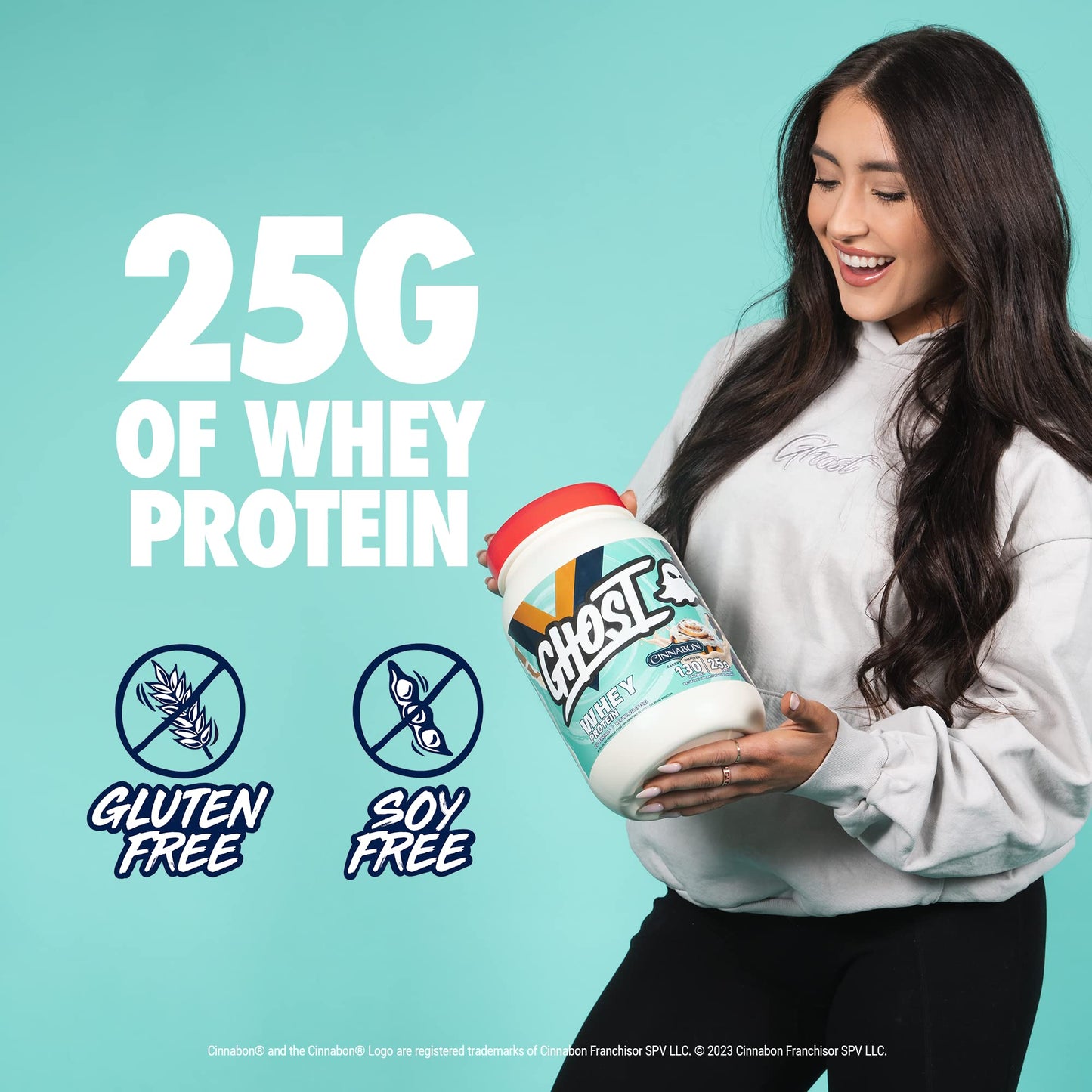 GHOST Whey Protein Powder, Oreo - 2LB Tub, 25G of Protein - Cookies & Cream Flavored Isolate, Concentrate & Hydrolyzed Whey Protein Blend - Post Workout Shakes