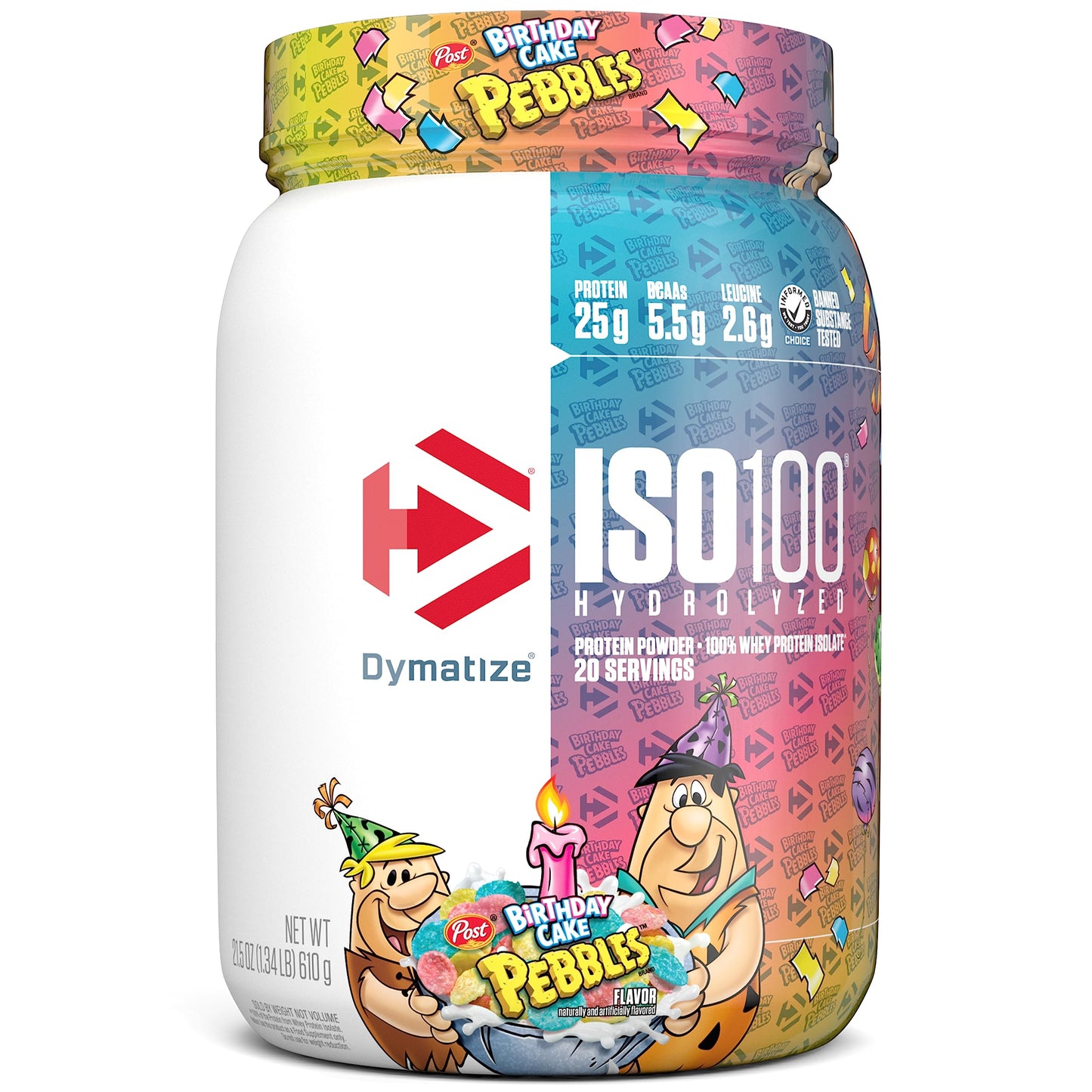 Dymatize ISO100 Hydrolyzed Protein Powder, 100% Whey Isolate, 25g of Protein, 5.5g BCAAs, Gluten Free, Fast Absorbing, Easy Digesting, Gourmet Vanilla, 20 Servings